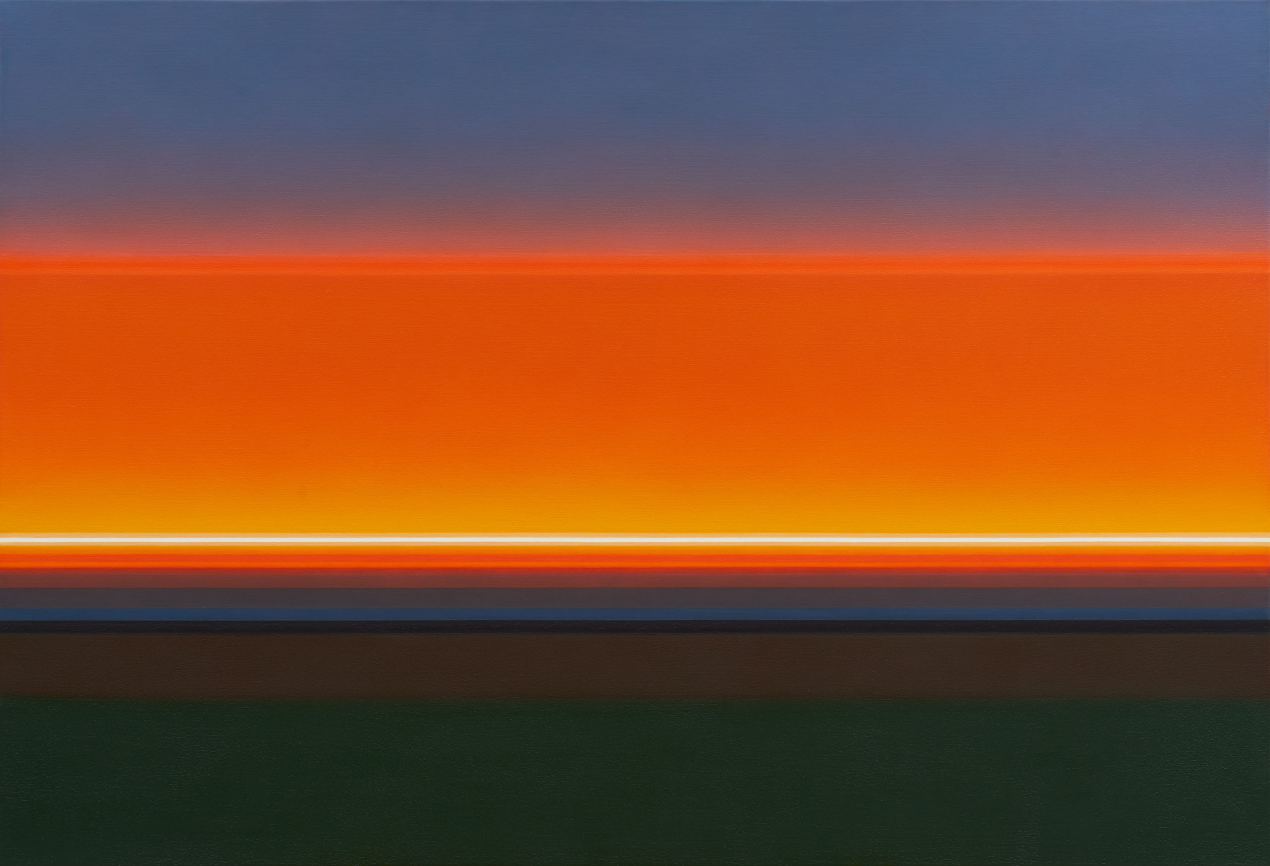 Landscape Line White in Orange 