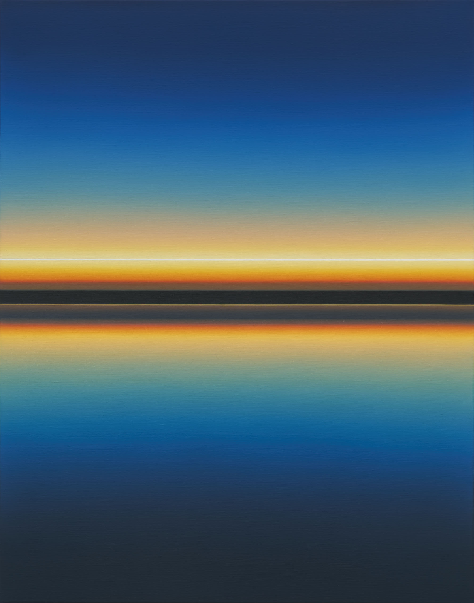 Reflection Line White in Blue Caribbeans