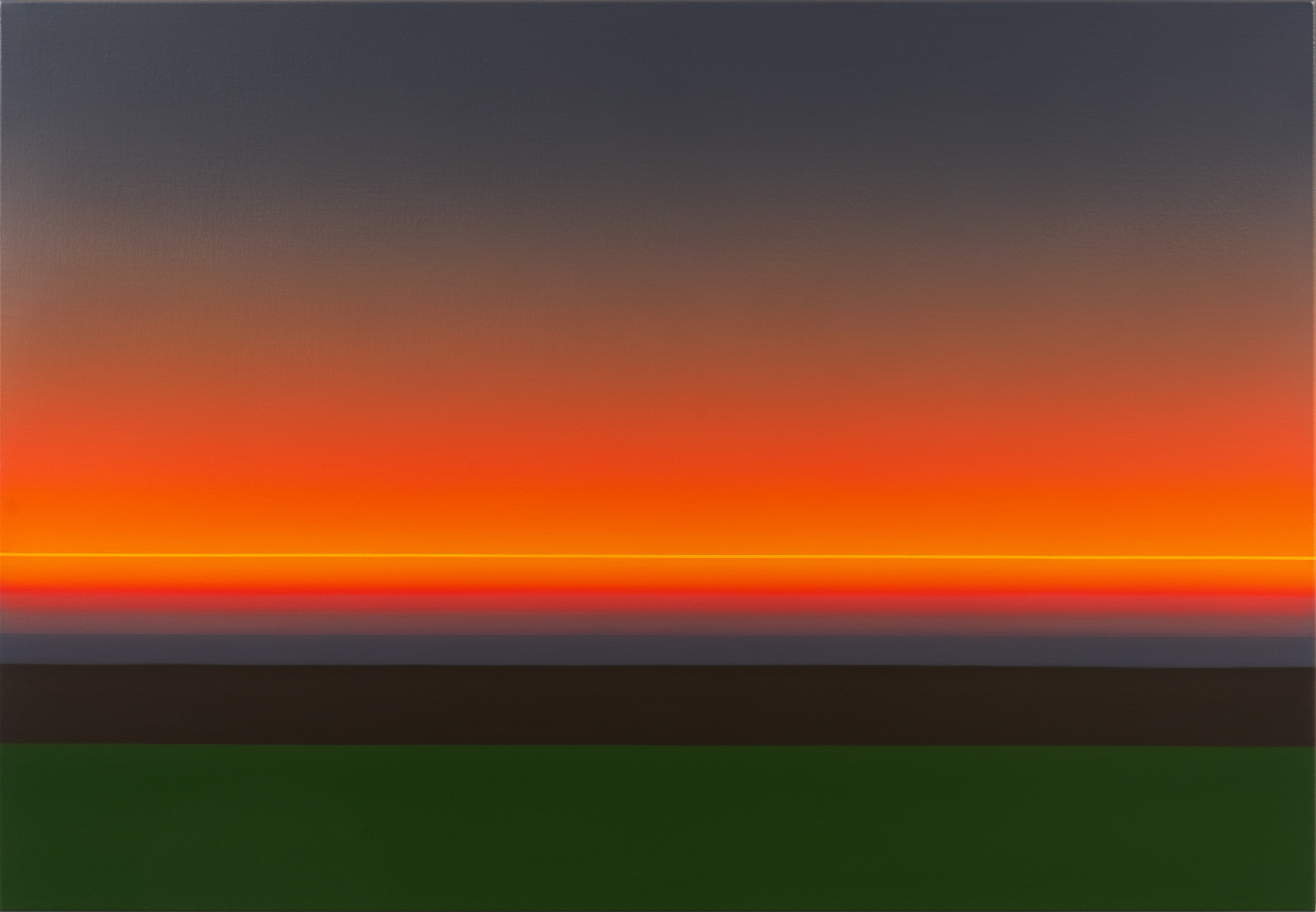 Strich Gelb Landschaft Wiese