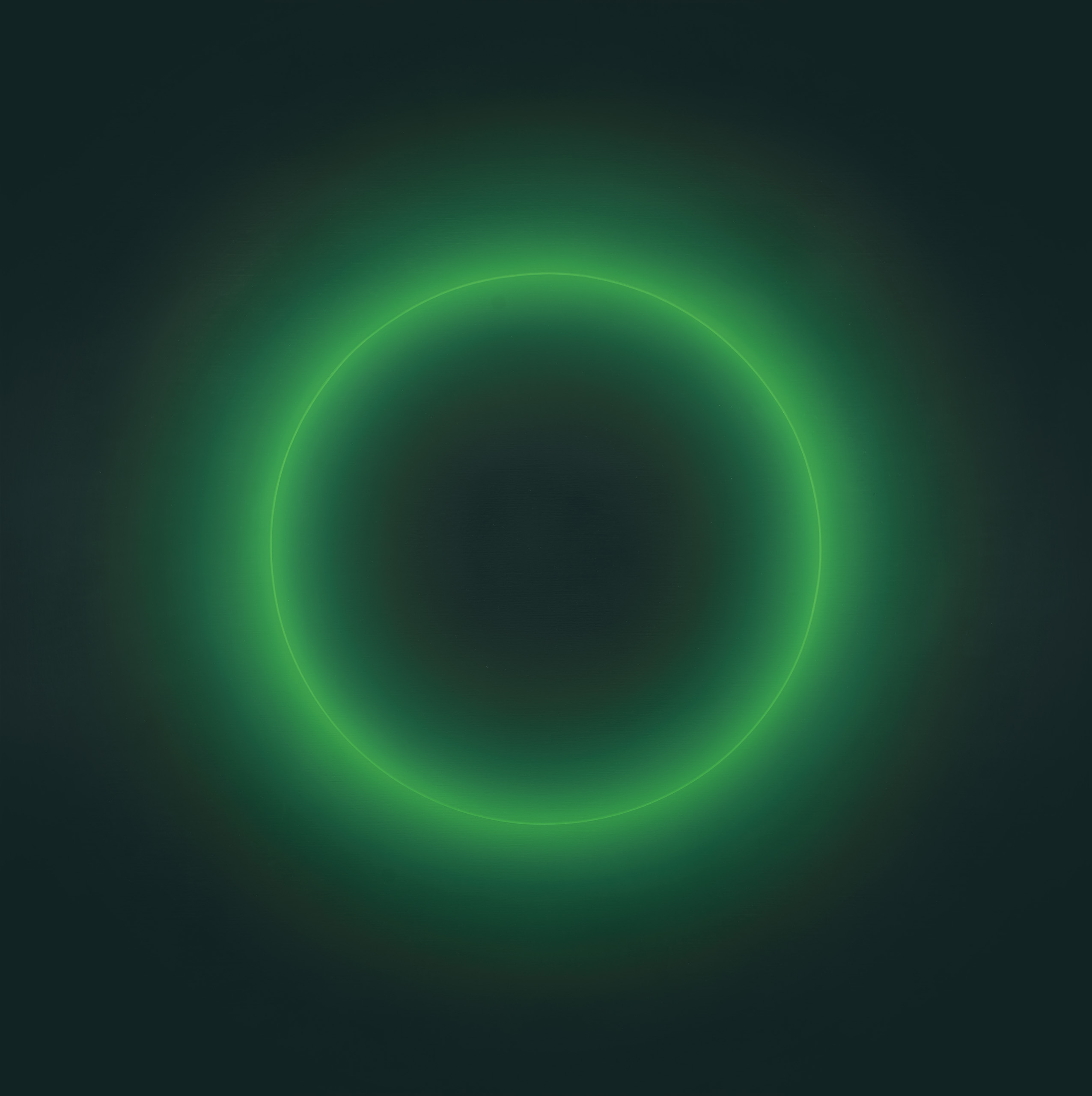 Kreis im Licht grün