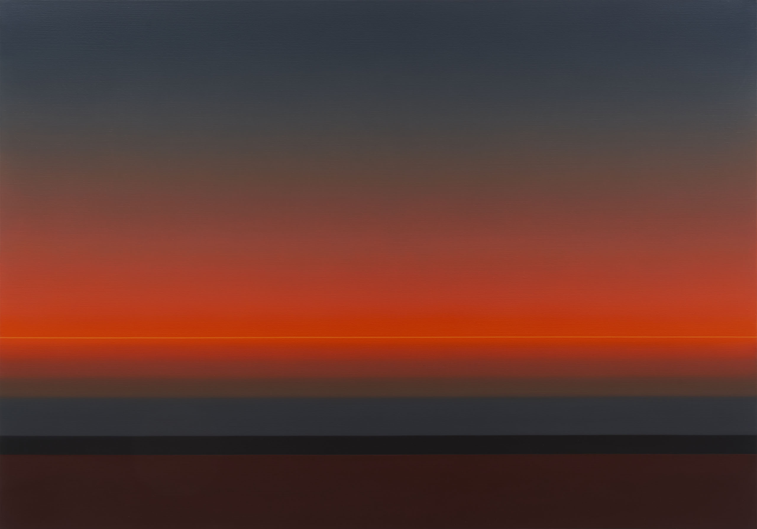 Strich Orange Dämmerung
