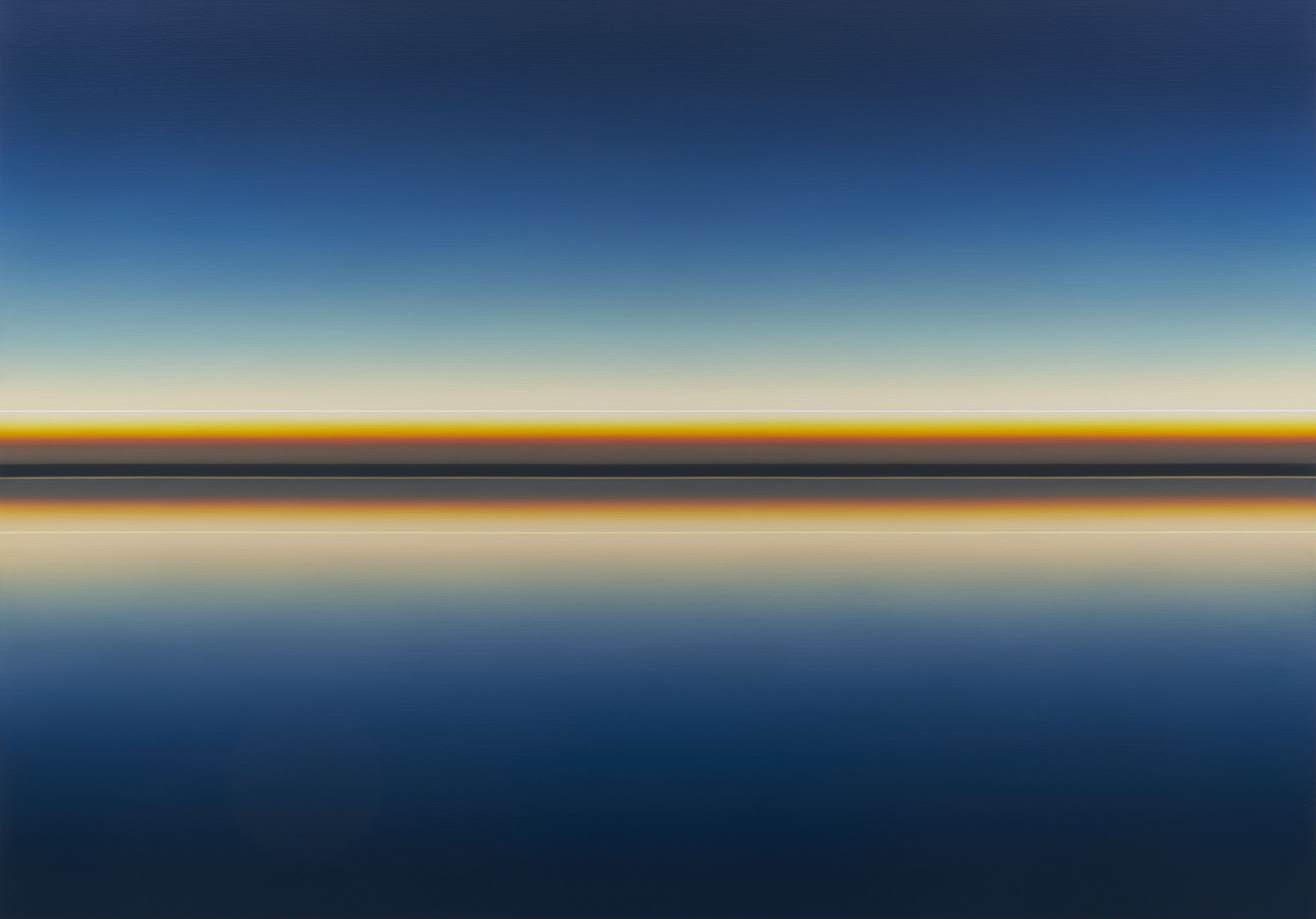 Spiegelung Strich Weiss Blau