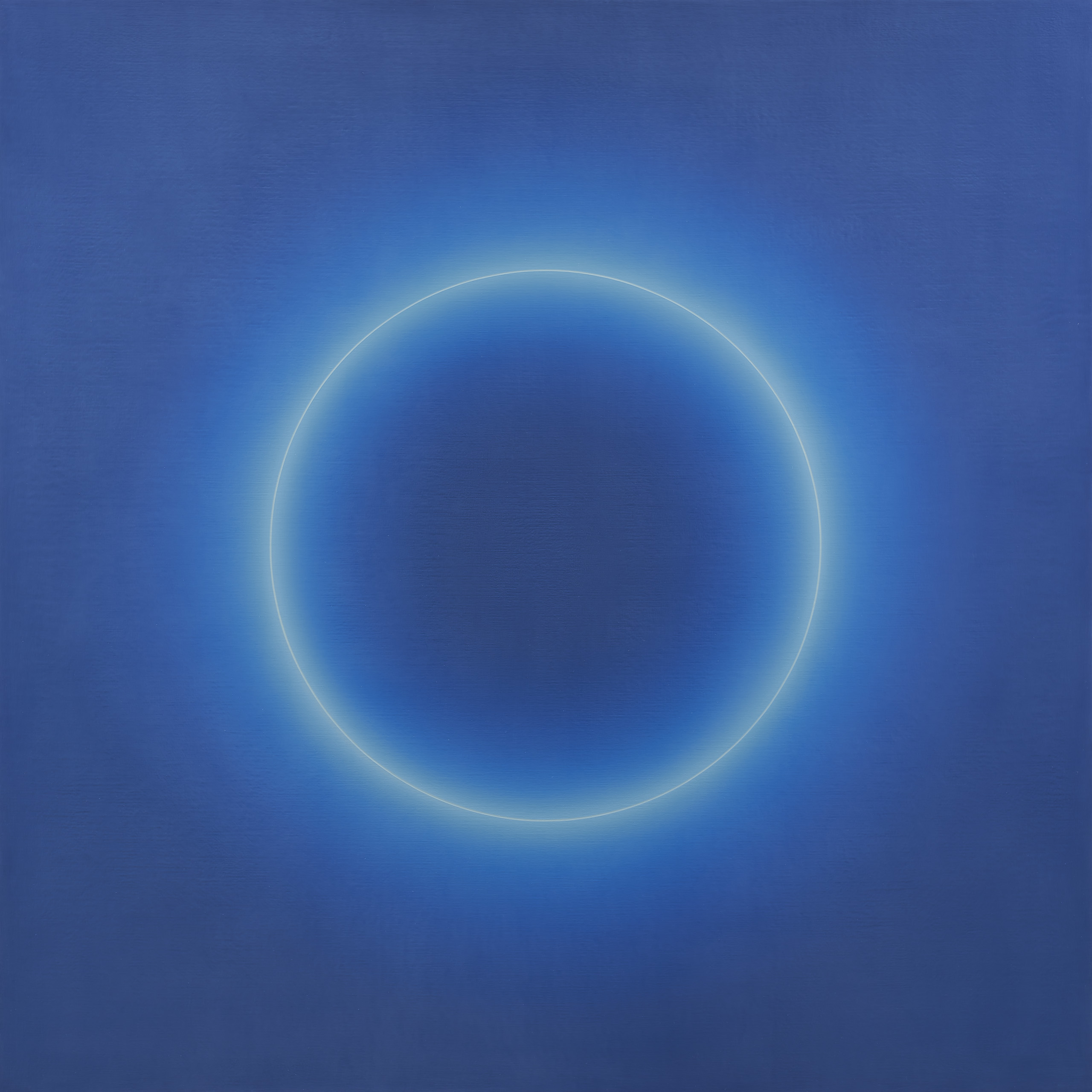 Kreis Weiss im Blau Hell