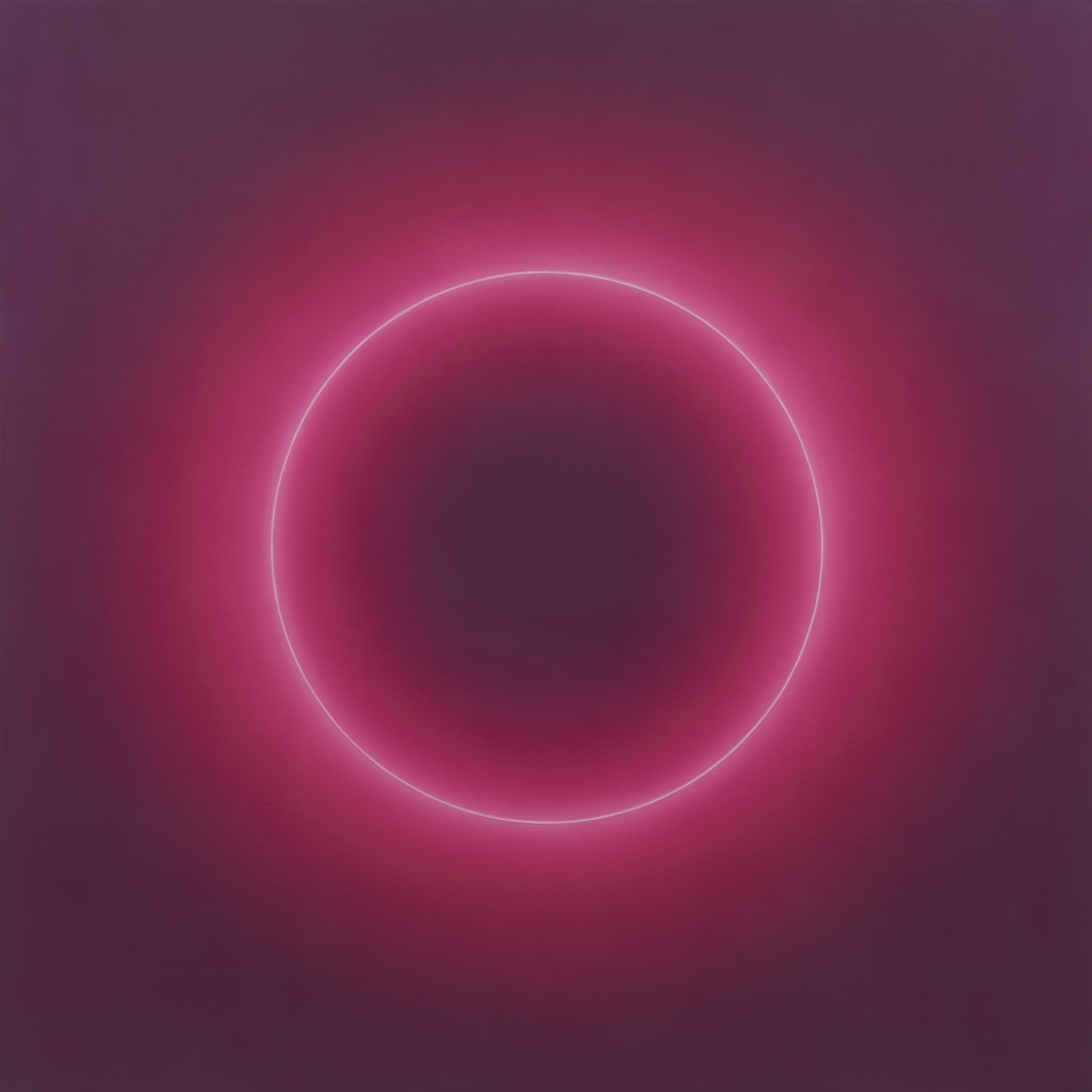 White Circle in Pink